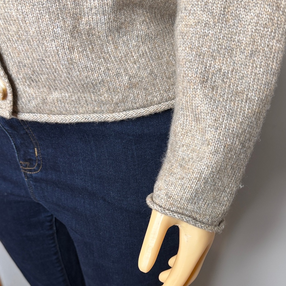 Member’s Mark Soft Knit V-Neck Cardigan – Neutral Heather Beige – XS - Picture 5 of 14